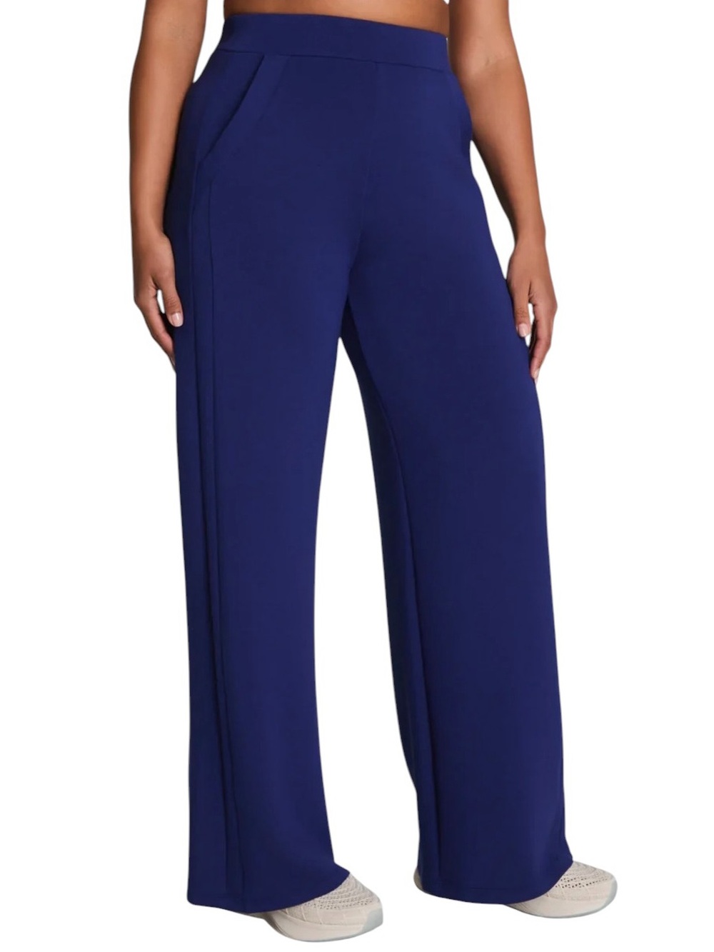 SPANX AirEssentials Wide Leg Track Pant Midnight Iris Size S excellent condition